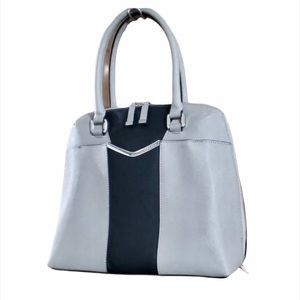 Calvin Klein Gray Black Satchel EUC